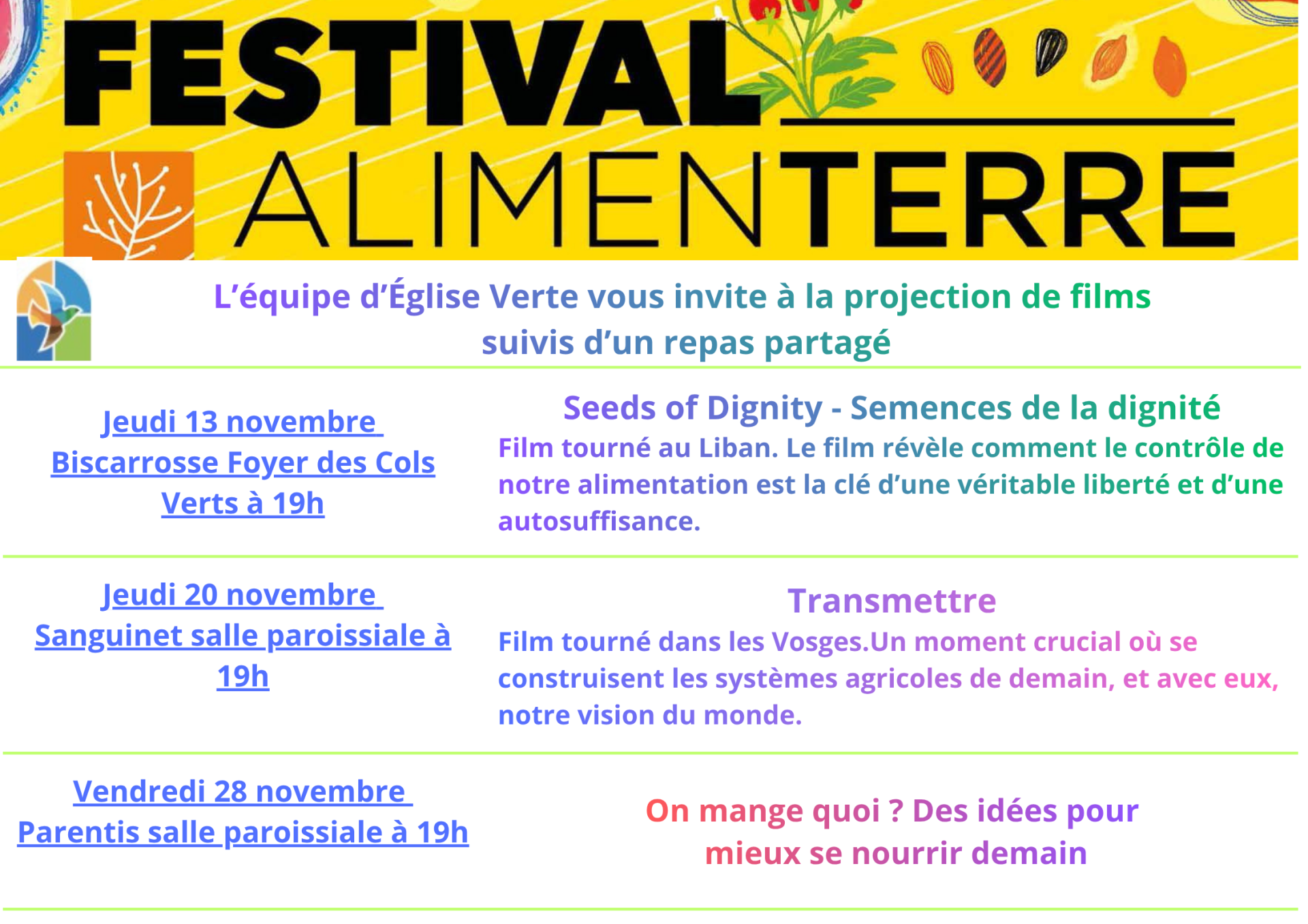 Alimenterre affiche 2025